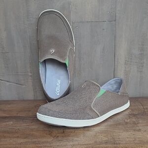 EUC OluKai Nohea Mesh Slip-on Sneaker Men's sz 10 Brown Casual Sneaker